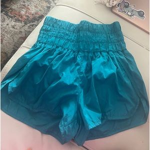 teal free people movement shorts ⭐️